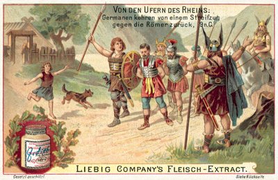 Guerrieri germanici che tornano da una razzia contro i Romani, 9 d.C. da European School