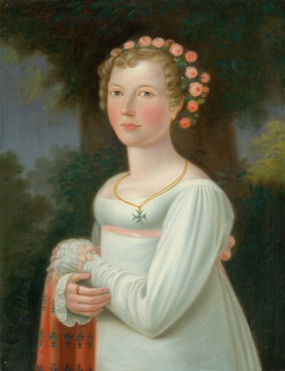 Ragazza in abito bianco da European School