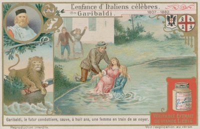 Giuseppe Garibaldi salva una donna che sta annegando da European School