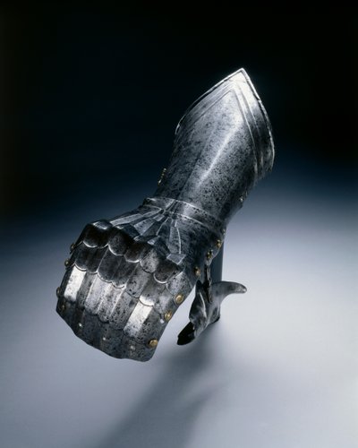 Guanto a manopola gotico per la mano destra, c.1490 da European School