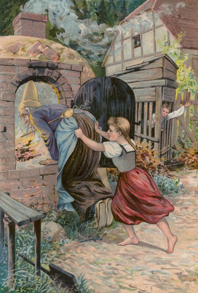 Fiabe di Grimm: Hansel e Grethel (cromolito) da European School