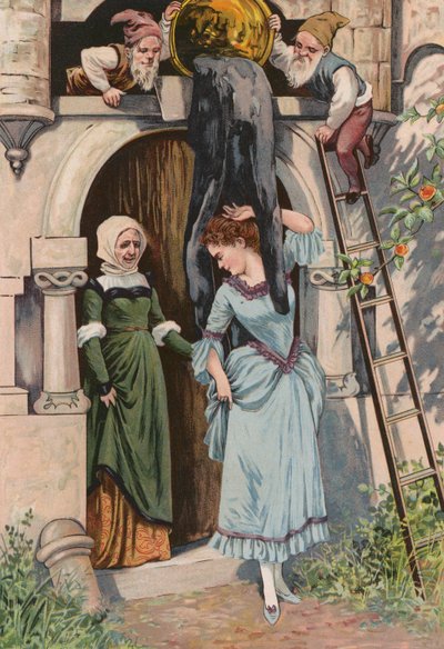 I racconti dei Grimm: Vecchia Madre Ghiaccio (cromolito) da European School