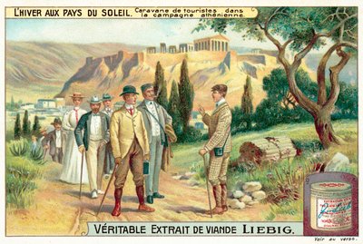 Gruppo di turisti nella campagna ateniese da European School