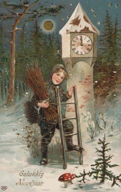 Buon anno (litografia a colori) da European School