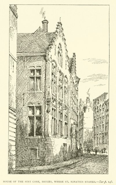Casa della Pigna, Bruges, dove soggiornò Sant