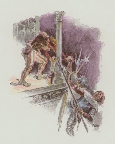 Illustrazione per Notre-Dame De Paris di Victor Hugo da European School