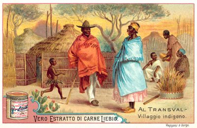 Villaggio indigeno nel Transvaal da European School