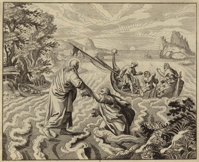 Gesù Cristo cammina sul Mare di Galilea da European School