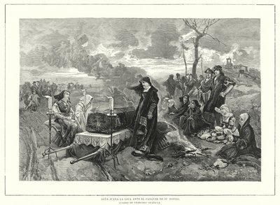 Giovanna di Castiglia davanti alla bara del marito, Filippo il Bello, duca di Borgogna da European School