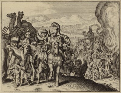 Giosuè e gli Israeliti attraversano il fiume Giordano ed entrano in Canaan da European School