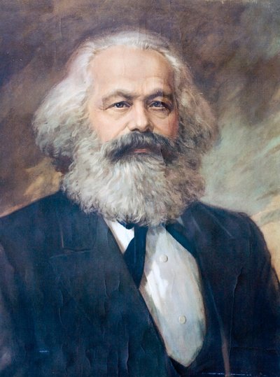 Karl Marx, filosofo, economista, teorico politico e rivoluzionario socialista tedesco da European School