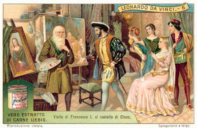 Il re Francesco I di Francia visita Leonardo da Vinci a Clos Lucé da European School