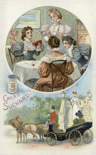 Signore che gustano cacao Suchard da European School