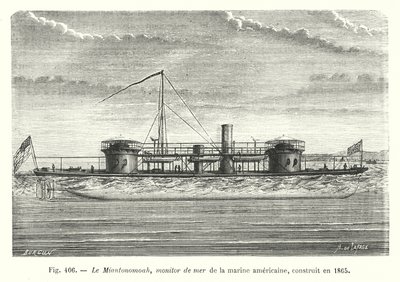 Il Miantonomoah, monitor di mare della marina americana, costruito nel 1865 da European School