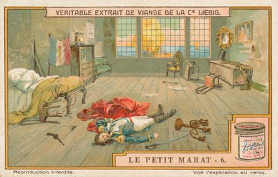 Le Petit Marat, carta Liebig, inizio XX secolo (cromo) da European School