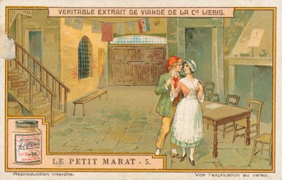 Le Petit Marat, carta Liebig, inizio XX secolo (cromo) da European School