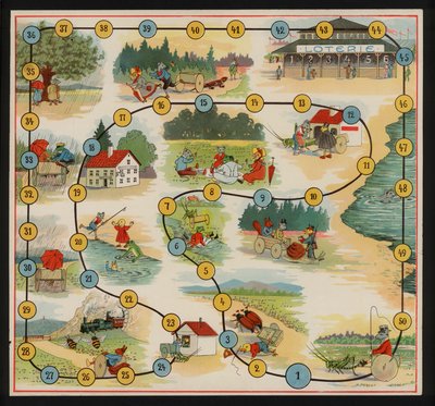 Il Viaggio Divertente (litografia a colori) da European School