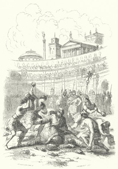 Martirio dei primi Cristiani per mano dei Romani da European School