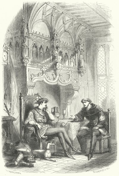 Incontro tra lo statista fiammingo Jacob van Artevelde e il re Edoardo III d