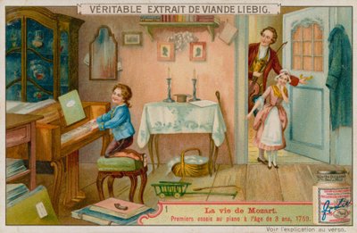 Mozart suona il pianoforte all
