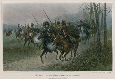 Napoleone e il suo stato maggiore sorpresi dai cosacchi da European School