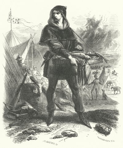 Nicolaas Zannekin, leader della rivolta dei contadini fiamminghi del 1323-1328 (incisione) da European School