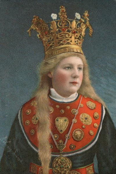 Sposa norvegese, con la sua corona da European School