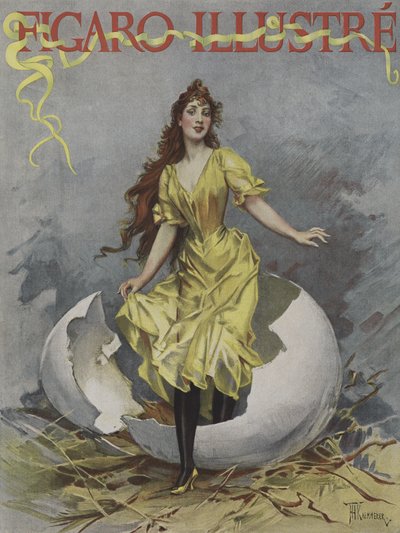 Uovo di Pasqua. Copertina di Le Figaro Illustre, aprile 1893 da European School
