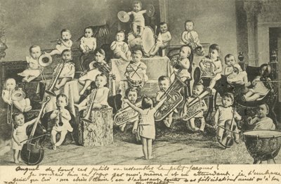 Orchestra di bambini (litografia) da European School
