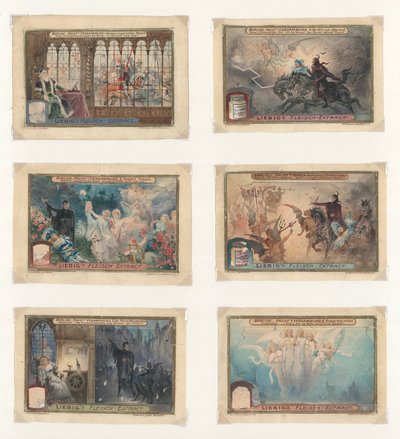 Opera originale per un set di carte Liebig: Berlioz, Faust da European School