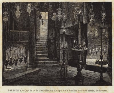 Cappella della Natività nella cripta della basilica di Santa Maria, Betlemme da European School