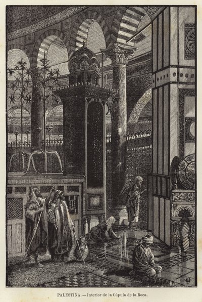 Palestina, Interno della Cupola della Roccia da European School