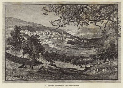 Palestina, Nazareth vista da sud da European School