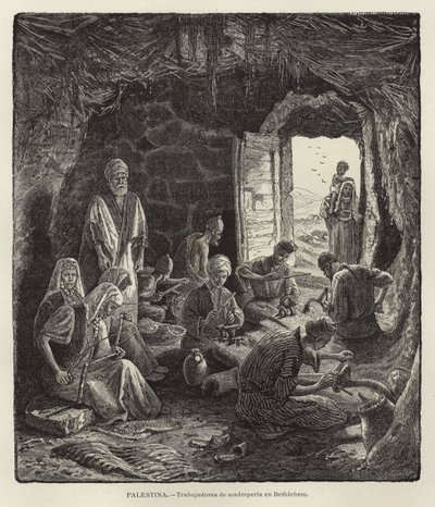 Lavoratori di madreperla a Betlemme da European School