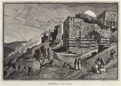 Vista di Safed da European School