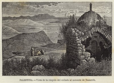 Palestina, Vista della cima della collina a nord-ovest di Nazareth da European School