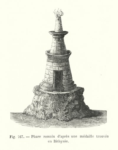 Faro romano da una medaglia trovata in Bitinia da European School