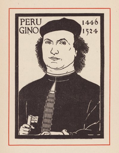 Pietro Perugino, Italian Renaissance artist (litho) da European School