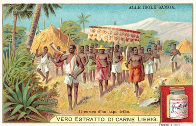 Processione di un capo tribù samoano da European School