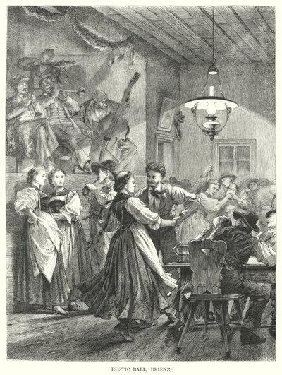 Ballo rustico, Brienz (incisione) da European School