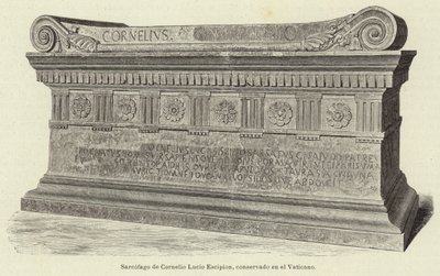 Sarcofago di Cornelio Lucio Scipione, conservato in Vaticano da European School