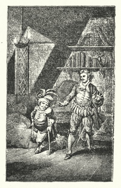 Scena da Der krumme Teufel (Il Diavolo Zoppo), la prima opera di Joseph Haydn (incisione) da European School