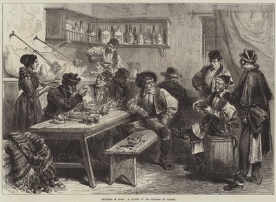 Schizzi in Spagna, una taverna nei sobborghi di Madrid da European School