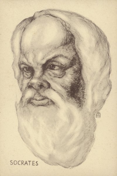 Socrate (c469 a.C.-399 a.C.), filosofo greco antico (litografia) da European School