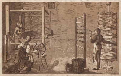 Filatura e tessitura (litografia) da European School