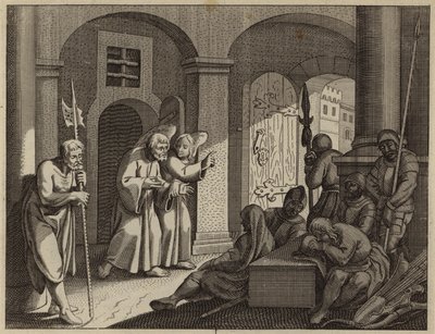 San Pietro liberato dalla prigione da un angelo da European School
