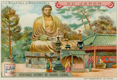 Statua di Buddha a Kamakura da European School