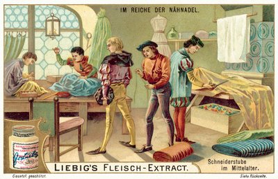 Laboratorio di sartoria nel Medioevo da European School