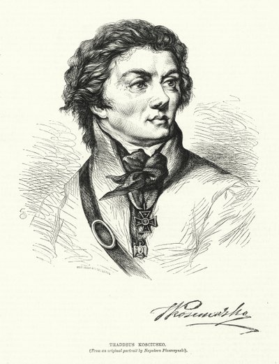 Thaddeus Kosciusko (incisione) da European School