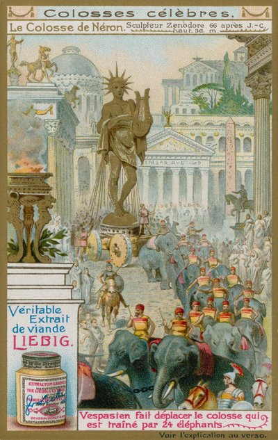 Il Colosso di Nerone, dello Scultore Zenodore, 66 d.C. da European School